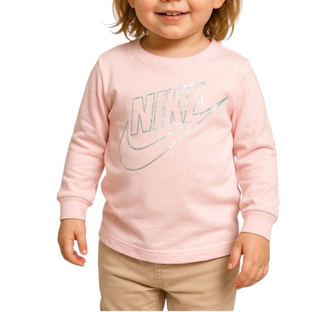 Nike Girls Toddler Swoosh Logo T-Shirt | Size 2T